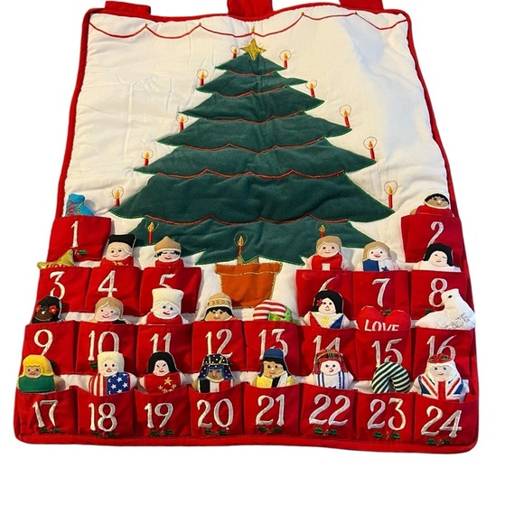 Vintage Alma’s Design advent calendar Peace And Love Around The World Christmas - Picture 5 of 11